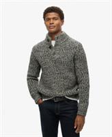 Superdry Mens Chunky Knit Half Zip Jumper Size M - M Regular