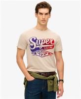 Superdry Mens Flocked Fade Graphic T Shirt - L Regular