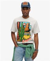 Superdry Mens Travel Postcard Graphic T-Shirt - XL Regular