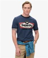 Superdry Mens Core Logo Ringer Workwear Graphic T-Shirt - M Regular