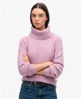 Superdry Womens Brushed Rib Slouch Neck Jumper - 10-12 Regular