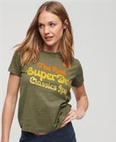 Superdry Womens 70'S Script Metallic Logo T-Shirt Size 8 - 8 Regular