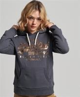 Superdry Womens Vintage Logo Tonal Hoodie - 8 Regular