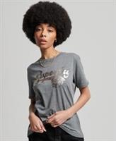 Superdry Womens Vintage Script Style College T-Shirt Size 6 - 6 Regular