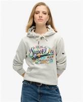 Superdry Womens Real Originals Floral Hoodie Size 10 - 10 Regular
