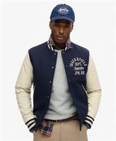 Superdry Mens Varsity Chain Stitch Bomber Size Xxl - XXL Regular