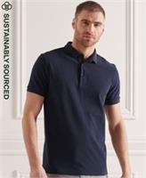 Superdry Mens Organic Cotton Short Sleeve Pique Polo Shirt Size S - S Regular