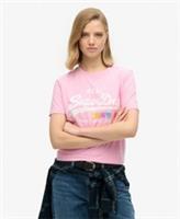 Superdry Womens Vintage Logo Pop Entry T-Shirt - 8 Regular