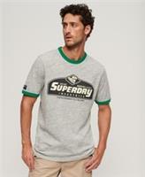 Superdry Mens Core Logo American Classic Ringer T-Shirt - S Regular