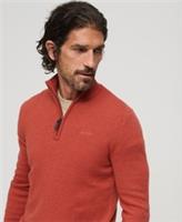 Superdry Mens Essential Embroidered Knit Half Zip Jumper - XL Regular