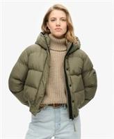 Superdry Womens Hooded Sports Puffer Bomber Jacket - 16 Regular
