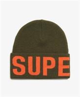 Superdry Womens Branded Knitted Beanie Hat Size 1Size