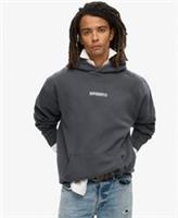 Superdry Mens Micro Logo Graphic Loose Hoodie - S Regular