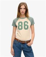 Superdry Womens Athletic Essentials Raglan Fitted T-Shirt - 12 Regular