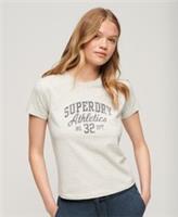 Superdry Womens Athletic Essentials Graphic 90S T-Shirt - 14 Regular