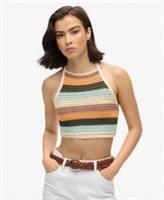 Superdry Womens Cropped Halter Crochet Top - 12 Regular