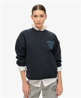 Superdry Womens Athletic Essentials Loose Crop Crew Sweatshirt - 10 Regular