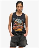 Superdry Womens Biker Rock Racer Vest - 10 Regular