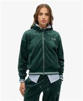 Superdry Womens Country Club Velour Zip Hoodie - 8 Regular