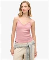 Superdry Womens Athletic Essential Lace Trim Cami Top Size 14-16 - 14-16 Regular