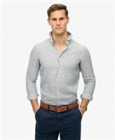 Superdry Mens Vacation Long Sleeved Linen Shirt Size S - S Regular