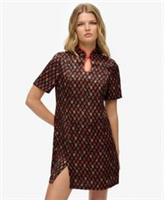 Superdry Womens Mandarin Jacquard Mini Dress - 14 Regular