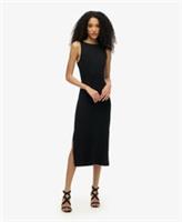 Superdry Womens Jersey Twist Back Midi Dress - 14 Regular