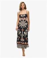 Superdry Womens Statement Cut-Out Maxi Dress Size 16 - 16 Regular