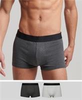 Superdry Mens Organic Cotton Trunk Offset Double Pack Size Xl - XL Regular