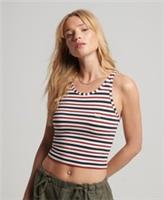 Superdry Womens Vintage Cali Stripe Vest Size 16 - 16 Regular