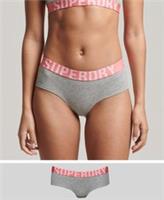 Superdry Womens Organic Cotton Large Logo Hipster Briefs - 6 Regular