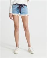 Superdry Womens Lace Hot Shorts Size 25 - NA Regular