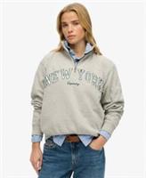 Superdry Womens Athletic Essentials Applique Half Zip Sweatshirt - 8 Regular