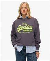 Superdry Womens Vintage Logo Neon Loose Crew - 8 Regular