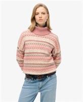 Superdry Womens Textured Stripe Pattern Jumper - 10 Regular
