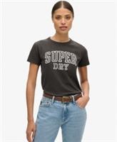 Superdry Womens Athletic Essentials Graphic Fitted T-Shirt - 14 Regular