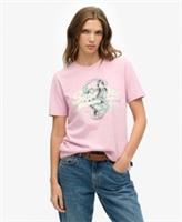 Superdry Womens Vintage Logo Narrative T-Shirt Size 8 - 8 Regular