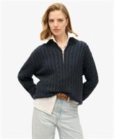 Superdry Womens Knitted Rugby Henley Jumper - 12 Regular
