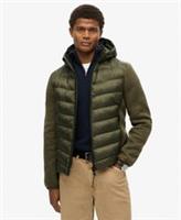 Superdry Mens Hooded Knit Storm Hybrid Jacket - M Regular