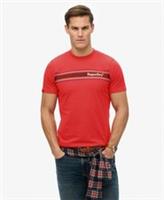 Superdry Mens Venue Logo Stripe Relaxed T-Shirt - M Regular
