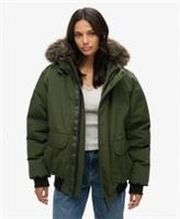 Superdry Womens Oversized Everest Faux Fur Bomber Jacket - XL Regular