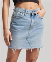 Superdry Womens Denim Mini Skirt Size 26 - 26 Regular