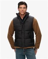 Superdry Mens Black Puffer Gilet - S Regular