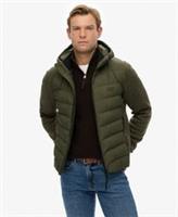 Superdry Mens Hooded Storm Knit Hybrid Jacket - S Regular
