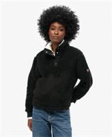 Superdry Womens Super Soft Popper Neck Teddy Fleece - 8 Regular
