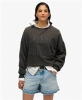 Superdry Womens Athletic Essentials Tonal Applique Crew Sweatshirt - 8 Regular
