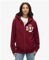 Superdry Womens Oversized Vintage Athletic Zip Hoodie Size Xxl - XXL Regular