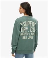 Superdry Womens Oversized Copper Label Graphic Crew Sweatshirt - L Regular