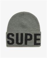 Superdry Womens Branded Knitted Beanie Hat Size 1Size