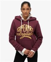 Superdry Womens Mfg Original Metallic Hoodie - 12 Regular